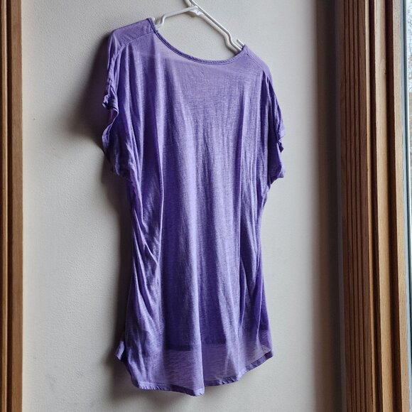 Free2B Purple Scoop Neck Tissue T-Shirt Size XL - Picture 13 of 15